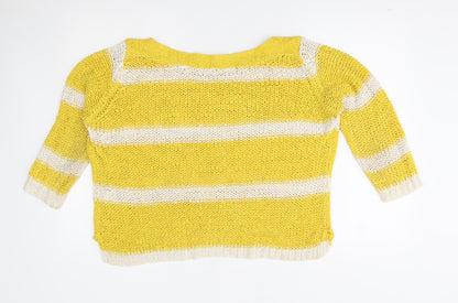 Womens UK Size M encuentro Yellow Pullover Jumper