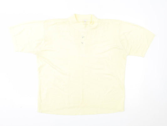 Womens UK Size 18 Preworn Yellow Pullover Jumper