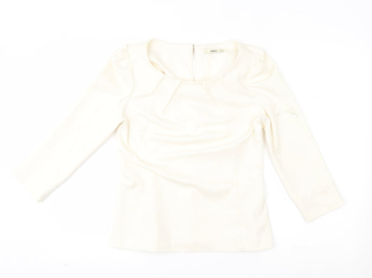Womens UK Size 10 Oasis Ivory Pullover Jumper