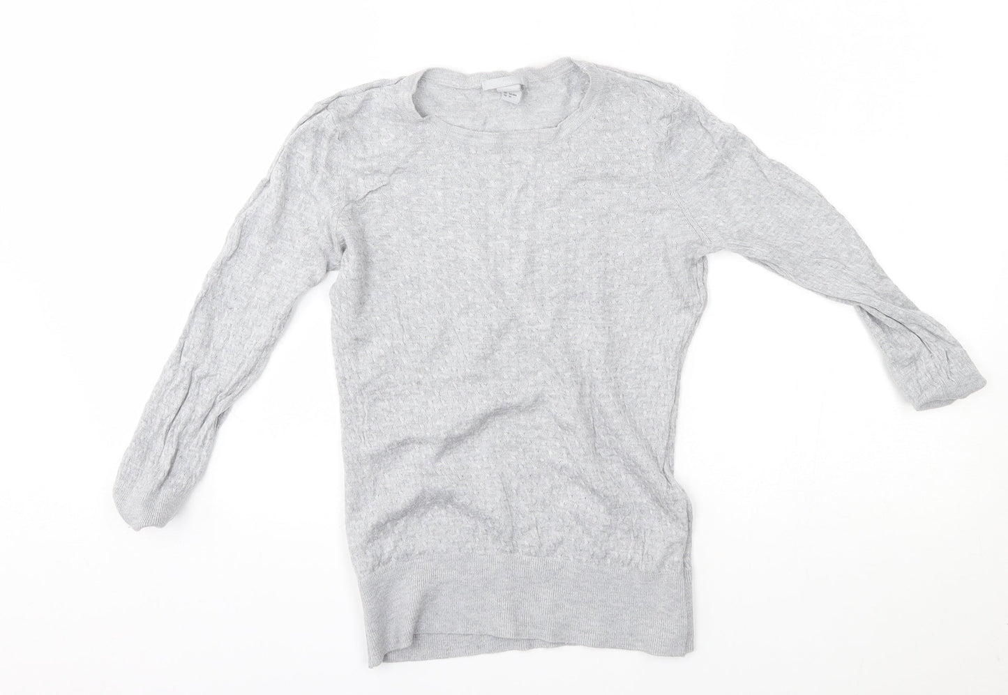 Womens UK Size S H&M Grey Pullover Jumper