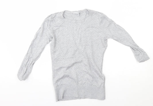 Womens UK Size S H&M Grey Pullover Jumper