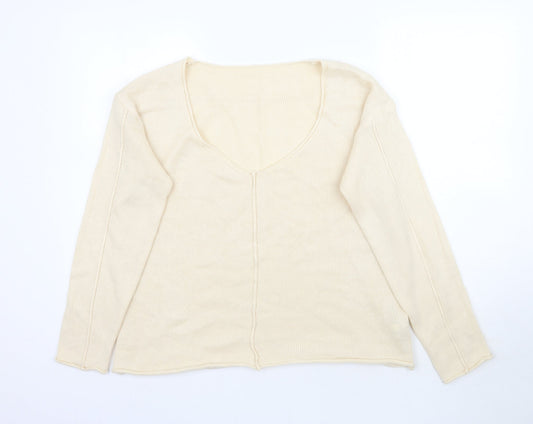 SheIn Womens Ivory   Pullover Jumper Size M