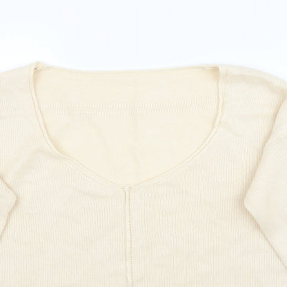 SheIn Womens Ivory   Pullover Jumper Size M