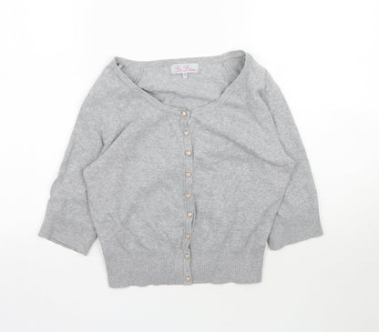 Womens UK Size 12 Matalan Grey Cardigan Jumper