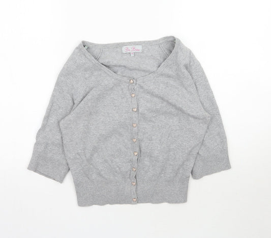 Womens UK Size 12 Matalan Grey Cardigan Jumper