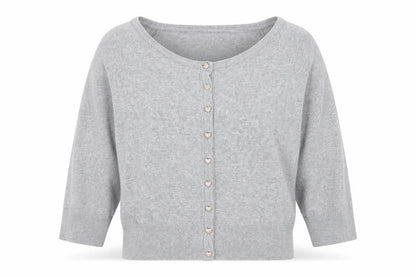 Womens UK Size 12 Matalan Grey Cardigan Jumper