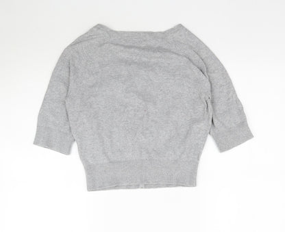 Womens UK Size 12 Matalan Grey Cardigan Jumper