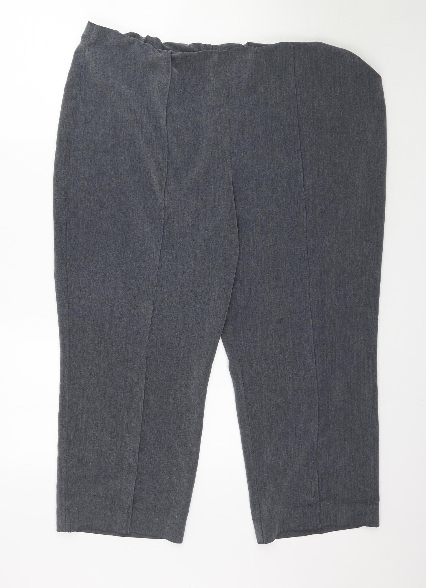 Bm Collection Womens Grey   Trousers  Size 20 L25 in