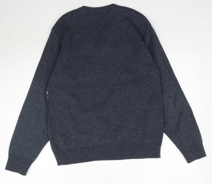 Cavallio Mens Blue  Knit Pullover Jumper Size S