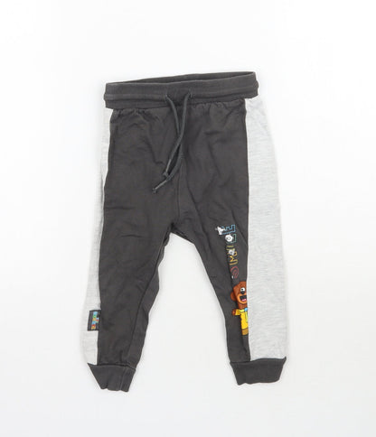 George Baby Grey   Jogger Trousers Size 12-18 Months  - Smile