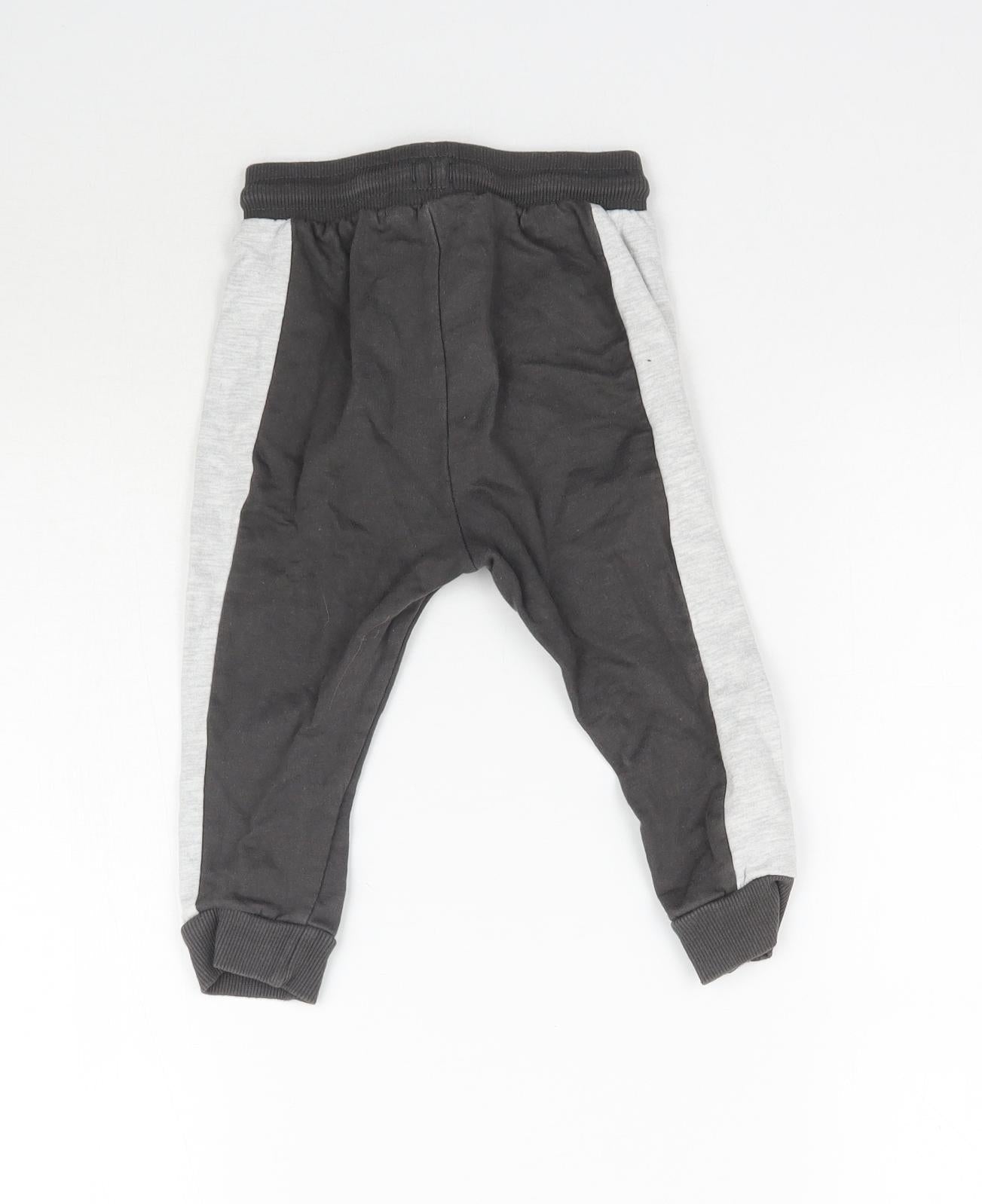 George Baby Grey   Jogger Trousers Size 12-18 Months  - Smile