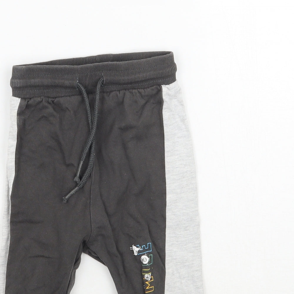 George Baby Grey   Jogger Trousers Size 12-18 Months  - Smile