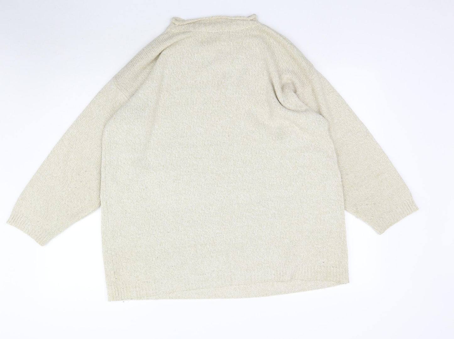 Womens UK Size S New Look Beige Pullover Jumper