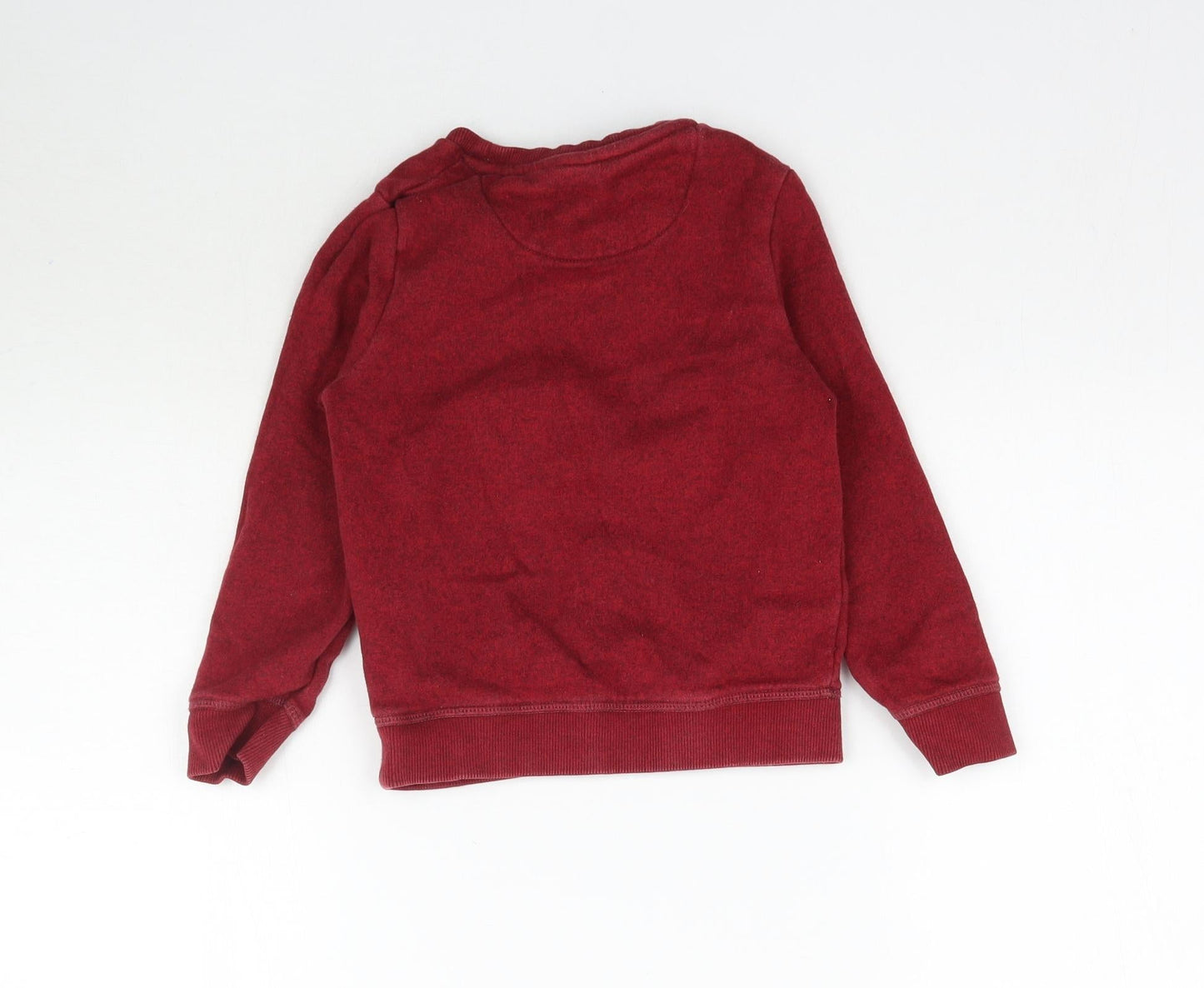 Marks and Spencer Girls Red Batik  Pullover Sweatshirt Size 3-4 Years  - Unisex