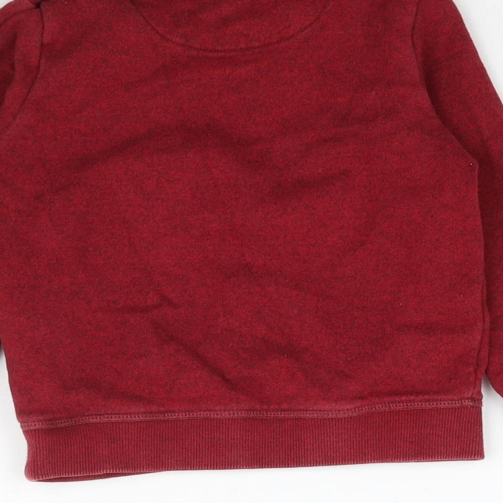 Marks and Spencer Girls Red Batik  Pullover Sweatshirt Size 3-4 Years  - Unisex