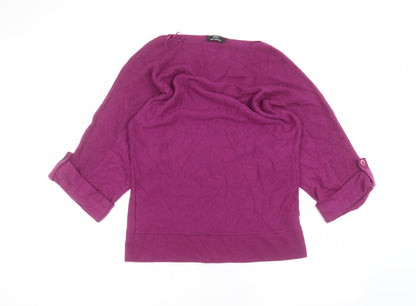 Womens UK Size 12 Marks and Spencer Purple Pullover Jumper