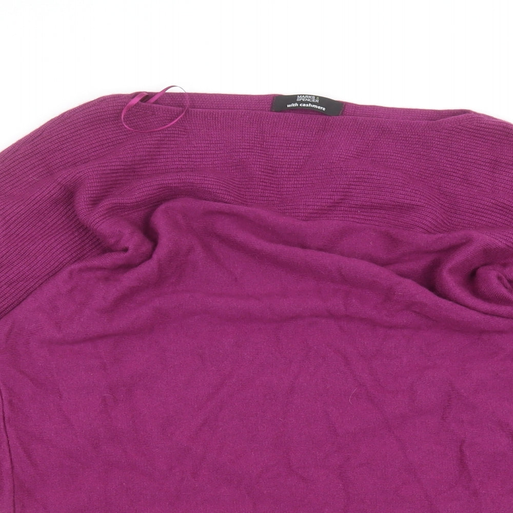 Womens UK Size 12 Marks and Spencer Purple Pullover Jumper