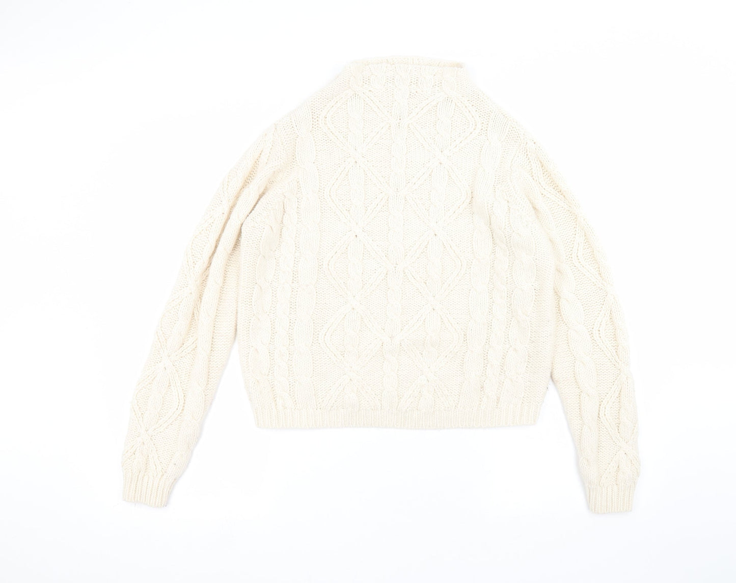 Womens UK Size 12 Love knitwear White Pullover Jumper