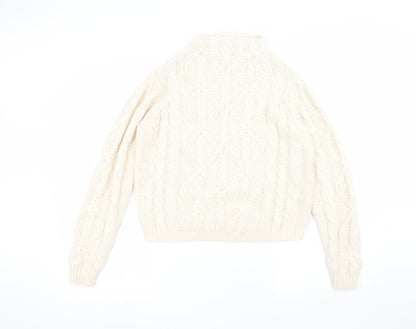 Womens UK Size 12 Love knitwear White Pullover Jumper