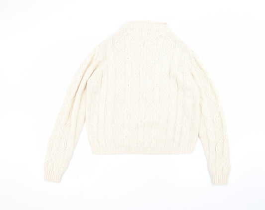 Love knitwear Womens White   Pullover Jumper Size 12