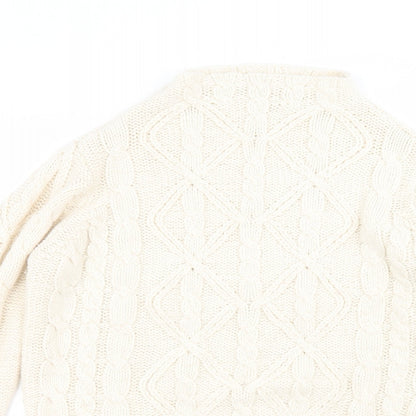Womens UK Size 12 Love knitwear White Pullover Jumper