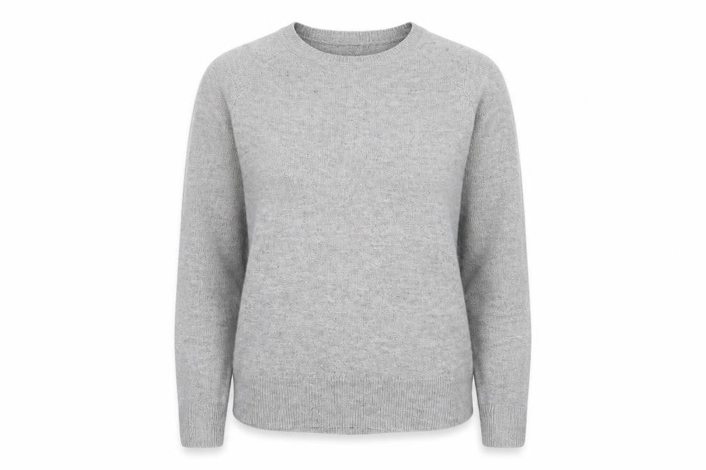 Womens UK Size 8 Warehouse Grey Basic T-Shirt
