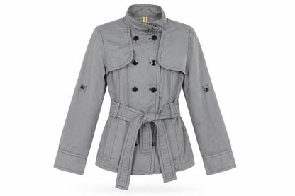 Front view of Mango Suit women’s blue jacket, size L