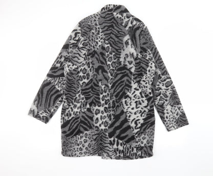 Bonmarché Womens Grey Animal Print  Jacket  Size 12
