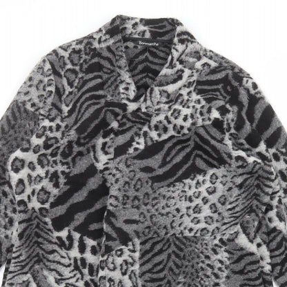 Bonmarché Womens Grey Animal Print  Jacket  Size 12
