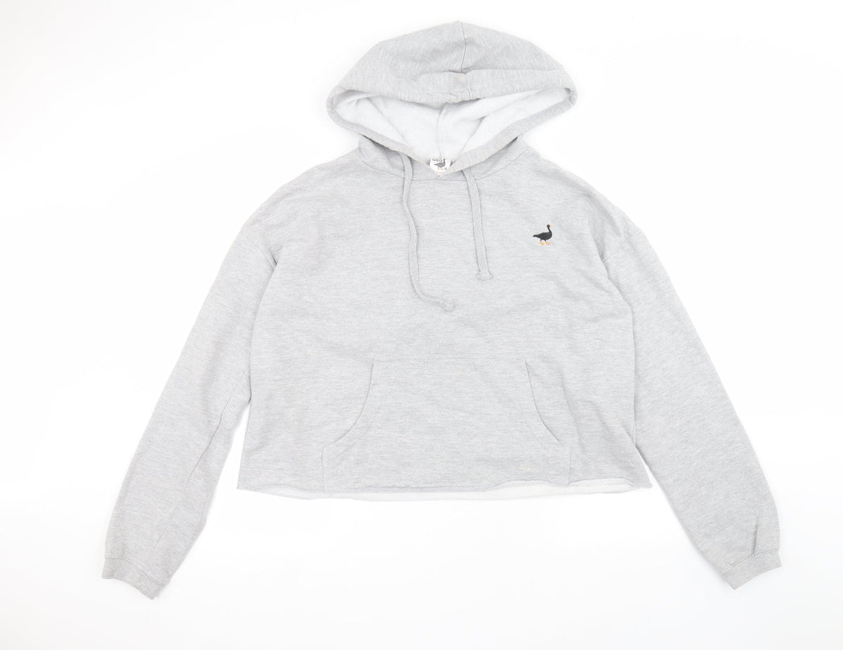 Additional front view of G&G women’s grey pullover hoodie, size XL