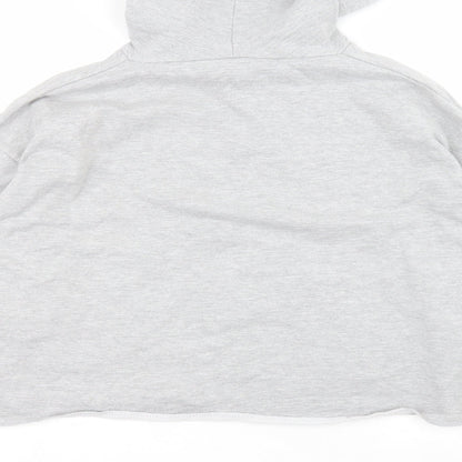Brand and care label for G&G women’s grey pullover hoodie, size XL