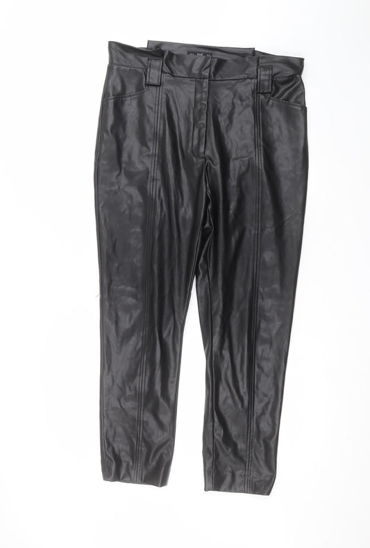 F&F Womens Black   Trousers  Size 16 L27 in