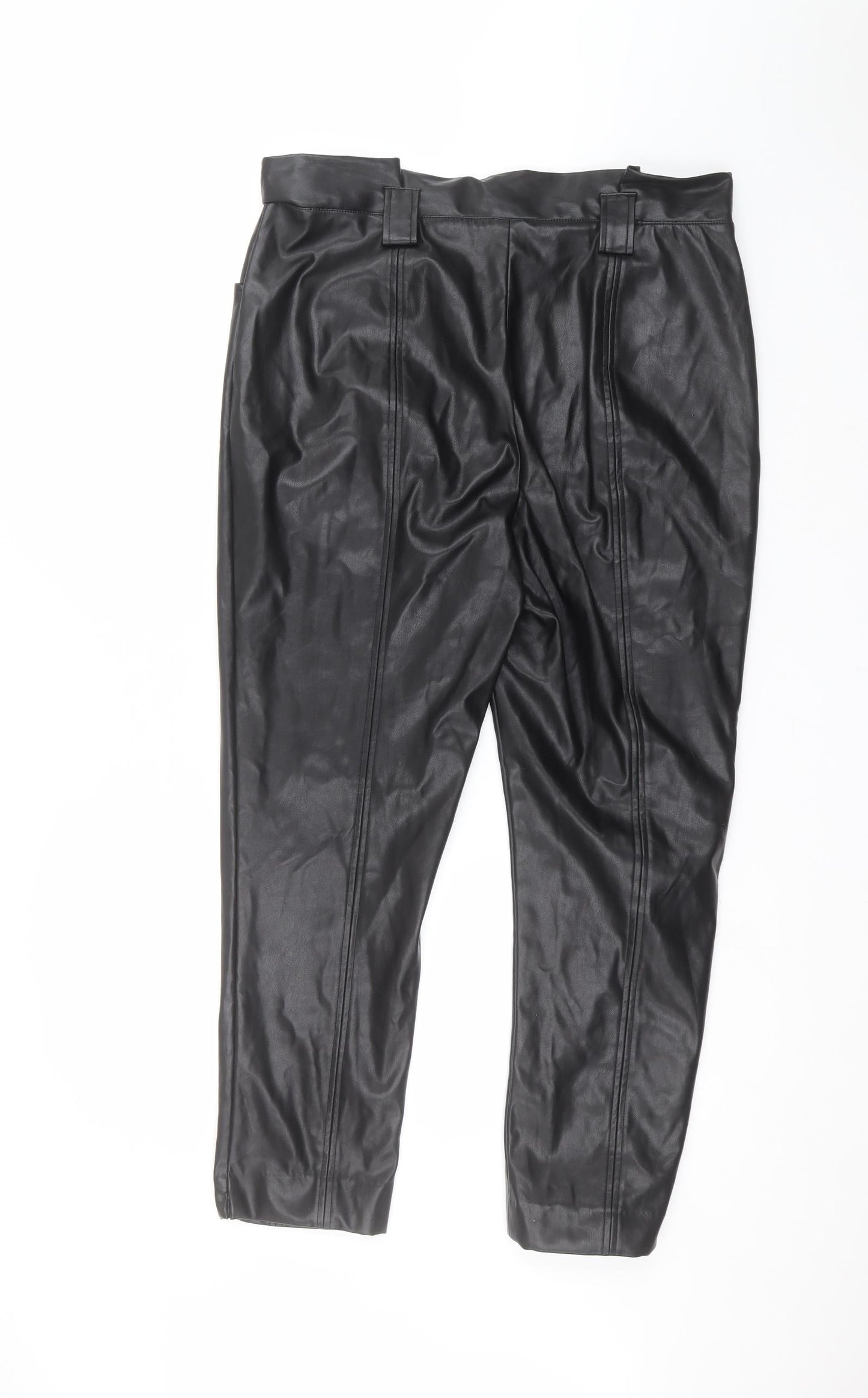 F&F Womens Black   Trousers  Size 16 L27 in