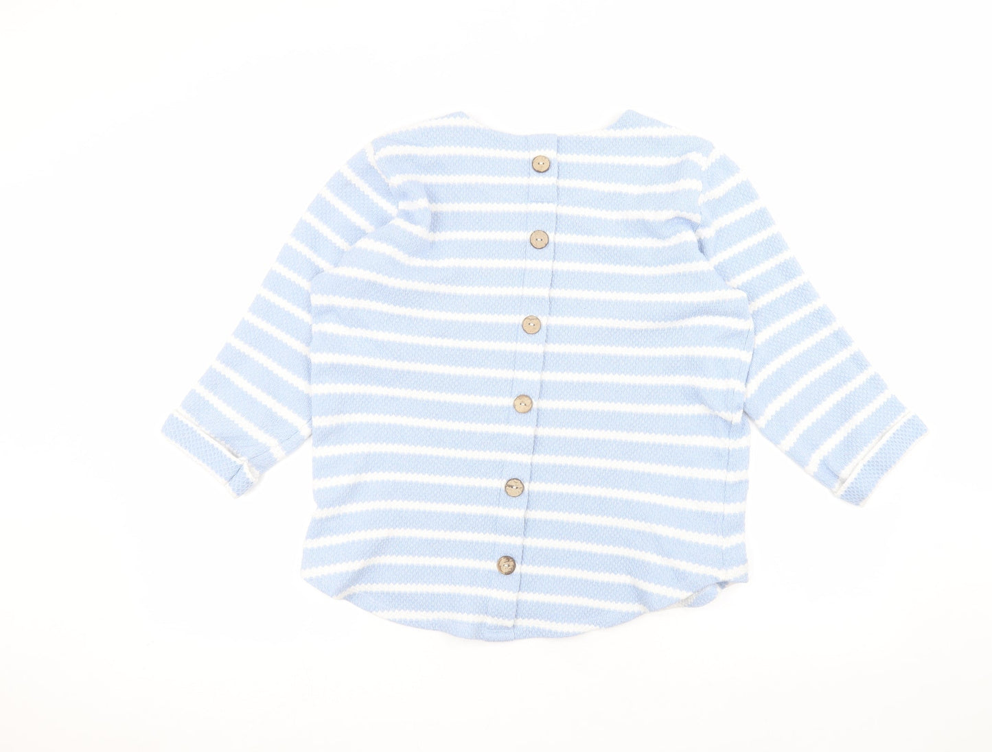 George Womens Blue Striped  Pullover Jumper Size 12