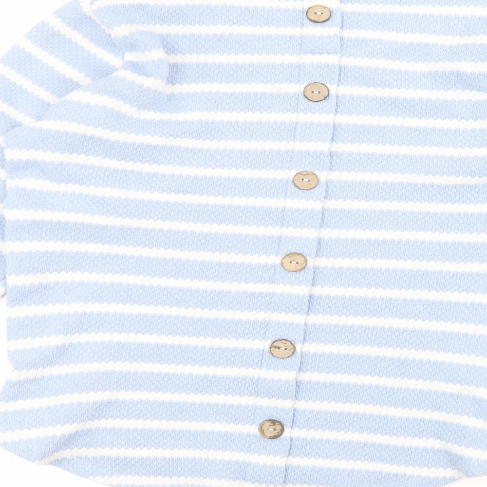 George Womens Blue Striped  Pullover Jumper Size 12