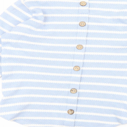 George Womens Blue Striped  Pullover Jumper Size 12
