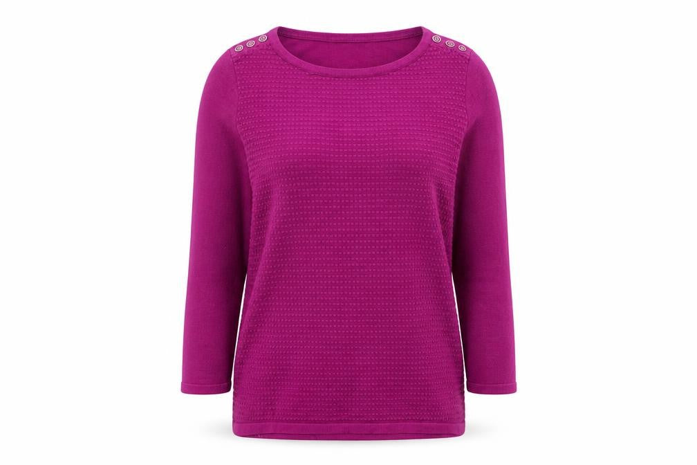 Womens UK Size 10 M&Co Purple Pullover Jumper