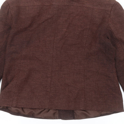 M&Co Womens Brown   Jacket  Size 10