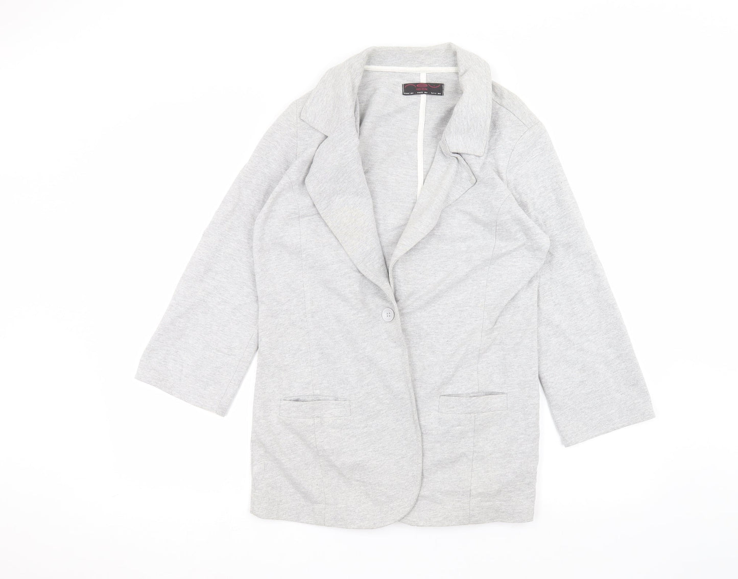 Womens UK Size 10 New Look Grey Jacket