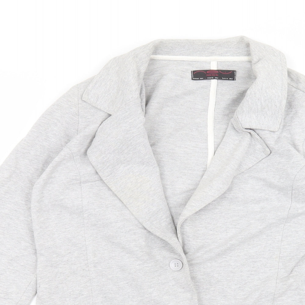 Womens UK Size 10 New Look Grey Jacket