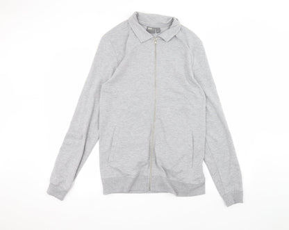 Womens UK Size L ASOS Grey Full Zip Jumper