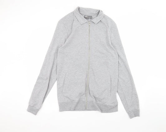 Womens UK Size L ASOS Grey Full Zip Jumper