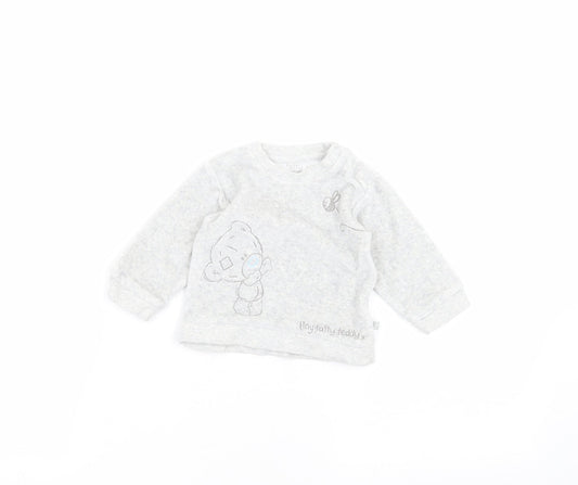Marks and Spencer Baby Grey   Pullover Jumper Size 3-6 Months
