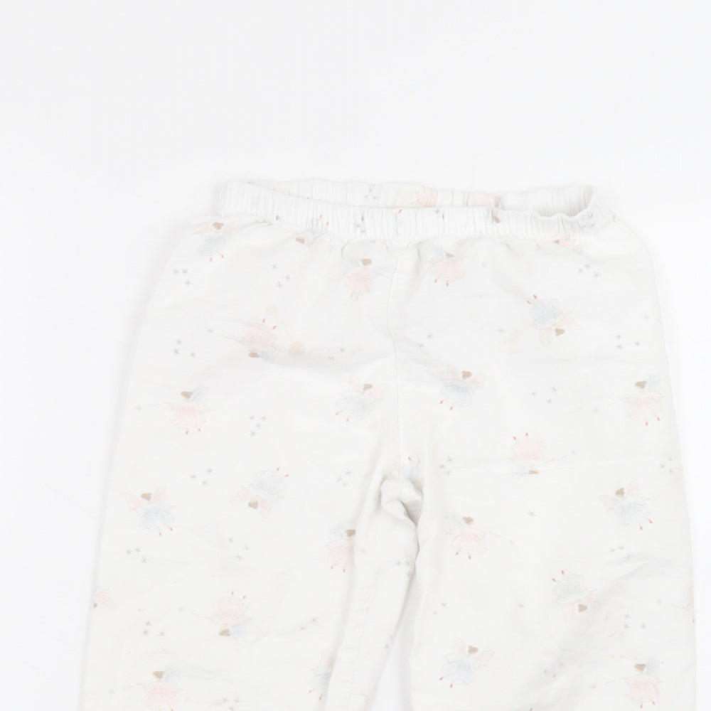 Preworn Baby White   Sweatpants Trousers Size 18-24 Months