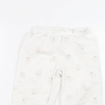 Preworn Baby White   Sweatpants Trousers Size 18-24 Months