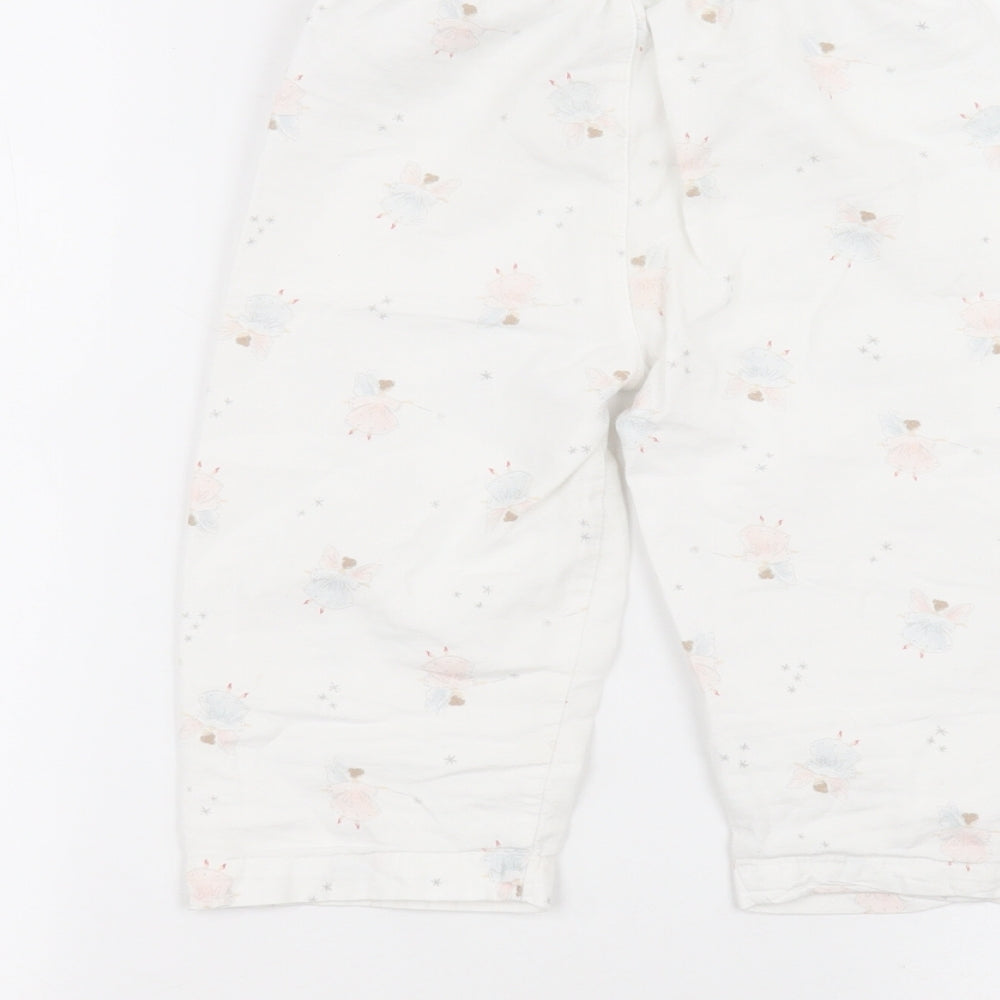 Preworn Baby White   Sweatpants Trousers Size 18-24 Months
