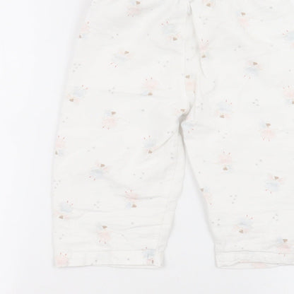 Preworn Baby White   Sweatpants Trousers Size 18-24 Months