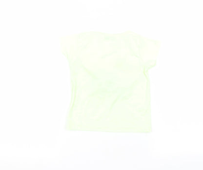 Back view of E-vie Baby Green Basic T-Shirt, size 18-24, Months
