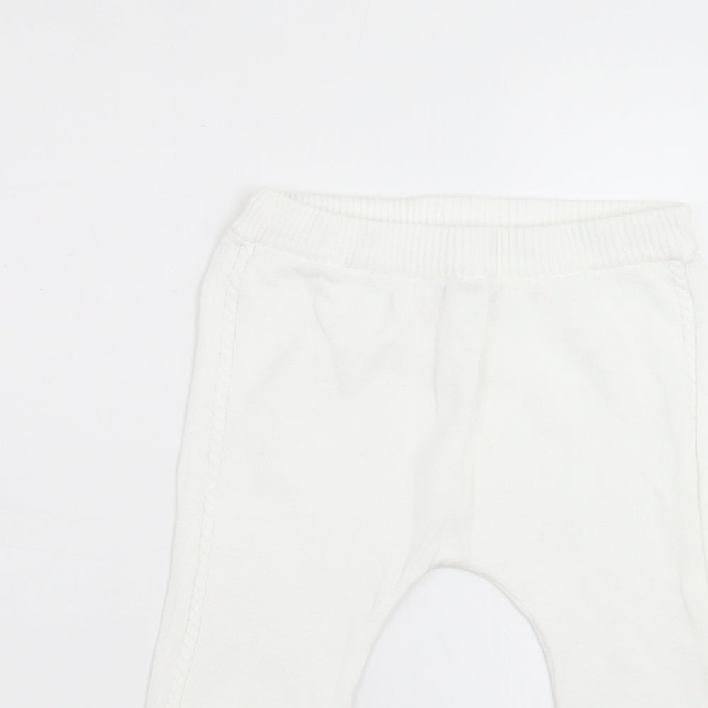 TU Baby White   Sweatpants Trousers Size 6-9 Months