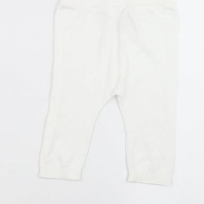 TU Baby White   Sweatpants Trousers Size 6-9 Months
